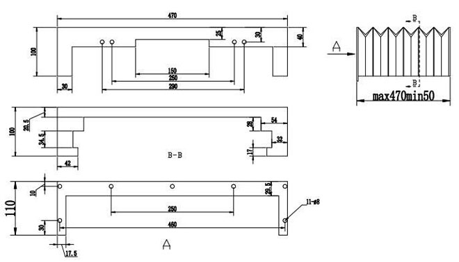 Flexible Telescopic Cover Nylon Material For Cutting Machine